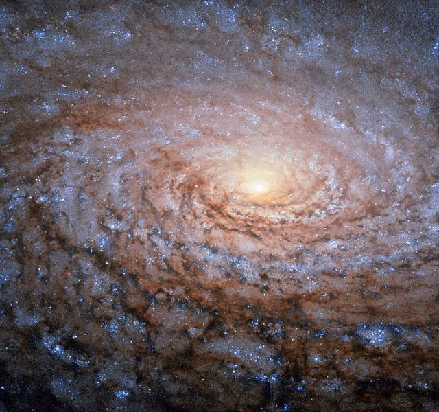 Spiral galaxy M51 (Whirlpool) interacting with its smaller companion NGC 5195.